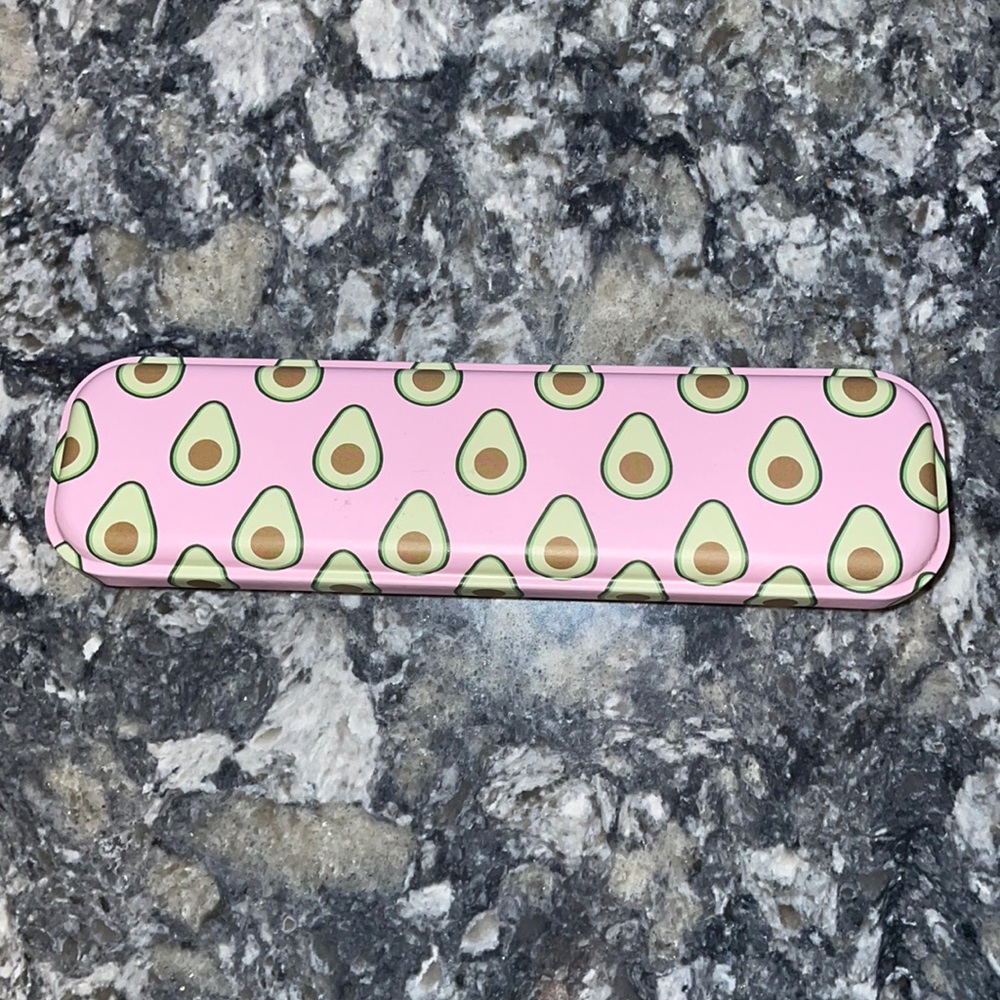 Pink Avocado Pencil Case, Excellent Condition! Like New!
